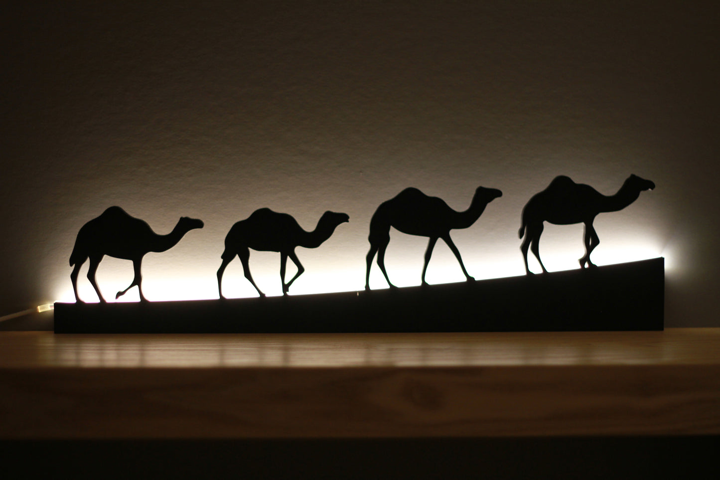 Desert Camels Silhouette