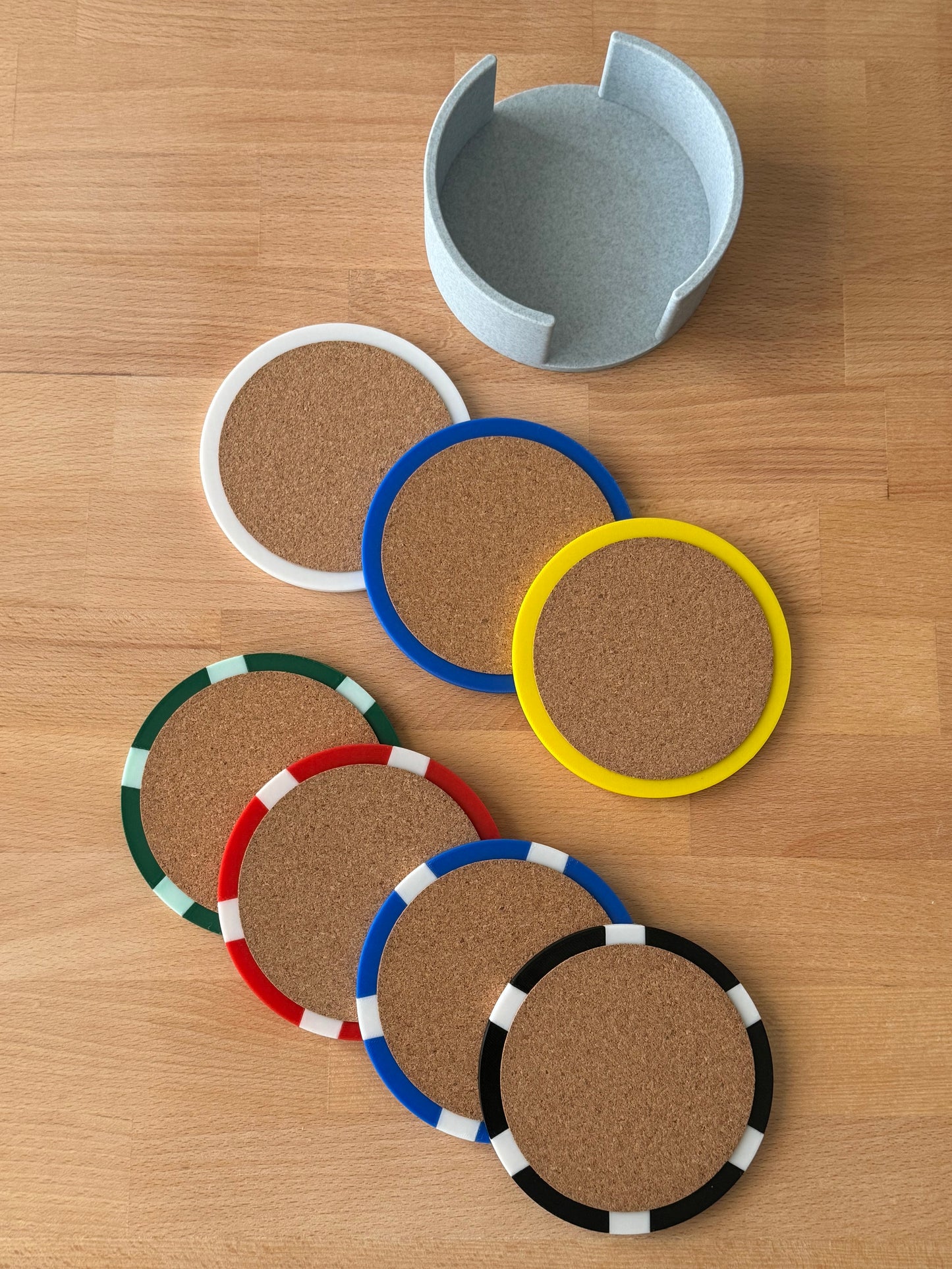 Poker Chip Coaster Set